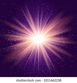 Abstract background with a starburst design