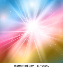 Abstract background with a starburst design