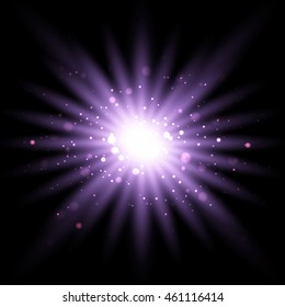 Abstract background with starburst design