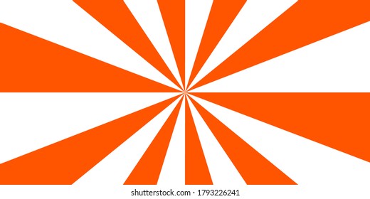 Abstract background A starburst or sun burst Shines like the sun Orange and white light trails - ideal as a decoration for branders, advertising media Or wallpaper