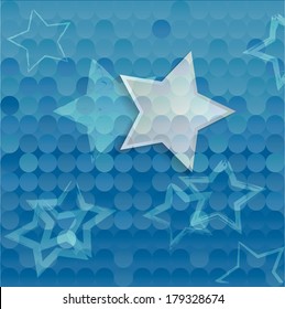 Abstract background with stars