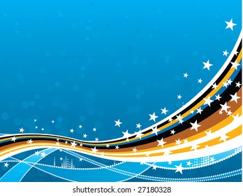 Abstract background with stars