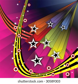 Abstract background with stars