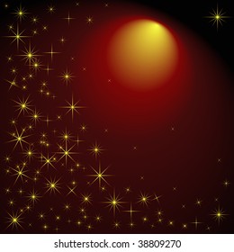 Abstract background with stars