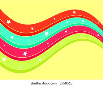 Abstract background with stars