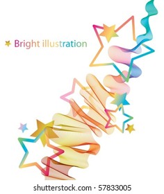 Abstract background with stars
