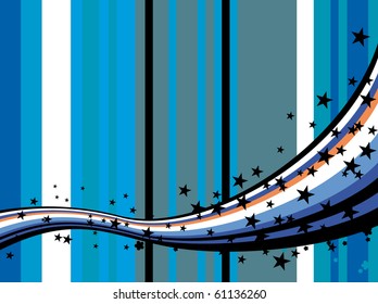 Abstract background with stars