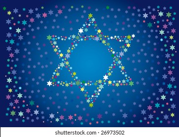 Abstract background from the stars of David