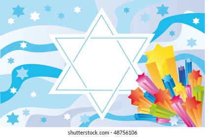 Abstract background from the stars of David
