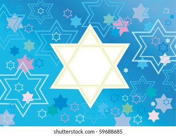 Abstract background from the stars of David