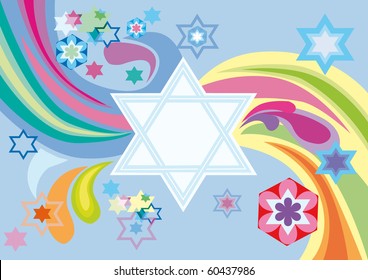 Abstract background from the stars of David