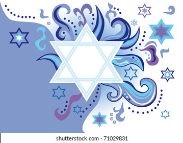 Abstract background from the stars of David