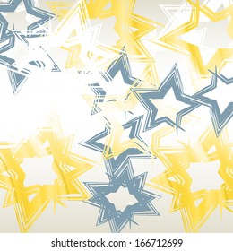 abstract background with stars of different colors