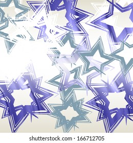 abstract background with stars of different colors