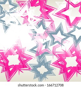abstract background with stars of different colors