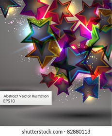 Abstract Background with Stars. EPS 10.