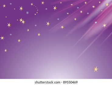 abstract background with stars and glow