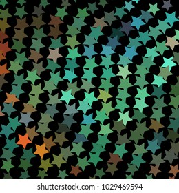 Abstract background with stars. Halftone effect. Design element for posters, business cards, presentations layouts, showcases. Vector clip art