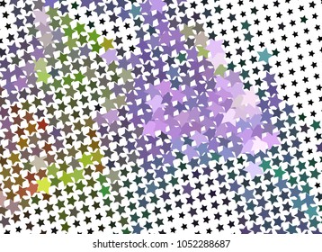 Abstract background with stars. Halftone effect. Design element for posters, business cards, presentations layouts, showcases. Vector clip art