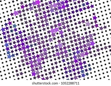 Abstract background with stars. Halftone effect. Design element for posters, business cards, presentations layouts, showcases. Vector clip art