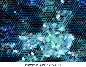 Abstract background with stars. Halftone effect. Design element for posters, business cards, presentations layouts, showcases. Vector clip art