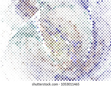 Abstract background with stars. Halftone effect. Design element for posters, business cards, presentations layouts, showcases. Vector clip art