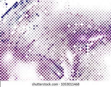 Abstract background with stars. Halftone effect. Design element for posters, business cards, presentations layouts, showcases. Vector clip art