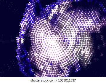 Abstract background with stars. Halftone effect. Design element for posters, business cards, presentations layouts, showcases. Vector clip art