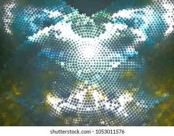 Abstract background with stars. Halftone effect. Design element for posters, business cards, presentations layouts, showcases. Vector clip art