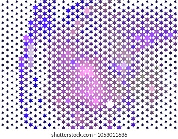 Abstract background with stars. Halftone effect. Design element for posters, business cards, presentations layouts, showcases. Vector clip art