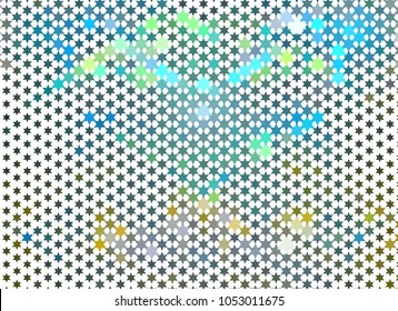 Abstract background with stars. Halftone effect. Design element for posters, business cards, presentations layouts, showcases. Vector clip art