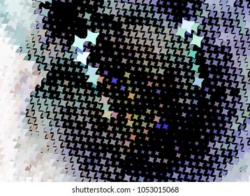 Abstract background with stars. Halftone effect. Design element for posters, business cards, presentations layouts, showcases. Vector clip art
