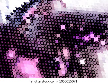 Abstract background with stars. Halftone effect. Design element for posters, business cards, presentations layouts, showcases. Vector clip art