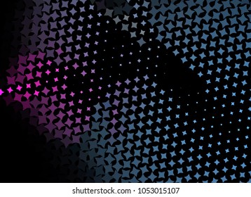 Abstract background with stars. Halftone effect. Design element for posters, business cards, presentations layouts, showcases. Vector clip art