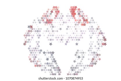 Abstract background with stars. Halftone effect. Design element for posters, business cards, presentations layouts, showcases. Vector clip art