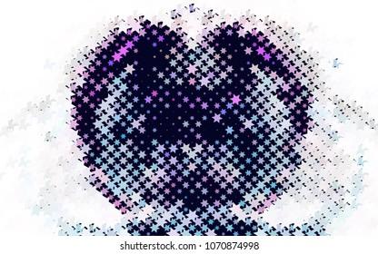 Abstract background with stars. Halftone effect. Design element for posters, business cards, presentations layouts, showcases. Vector clip art