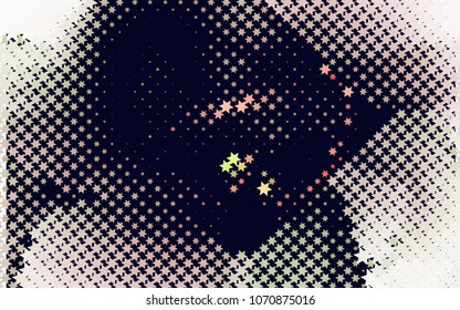 Abstract background with stars. Halftone effect. Design element for posters, business cards, presentations layouts, showcases. Vector clip art