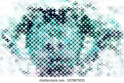 Abstract background with stars. Halftone effect. Design element for posters, business cards, presentations layouts, showcases. Vector clip art