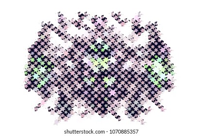 Abstract background with stars. Halftone effect. Design element for posters, business cards, presentations layouts, showcases. Vector clip art