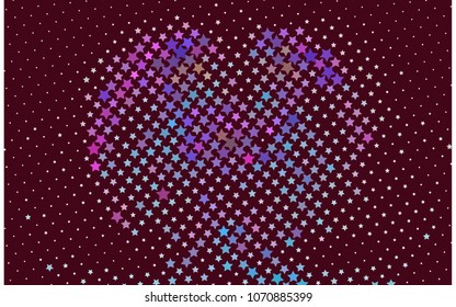 Abstract background with stars. Halftone effect. Design element for posters, business cards, presentations layouts, showcases. Vector clip art
