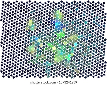 Abstract background with stars. Halftone effect. Vector clip art