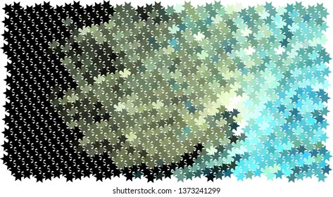 Abstract background with stars. Halftone effect. Vector clip art
