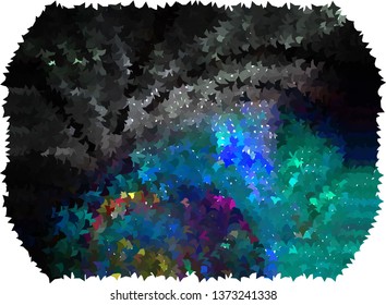 Abstract background with stars. Halftone effect. Vector clip art