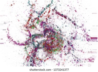Abstract background with stars. Halftone effect. Vector clip art