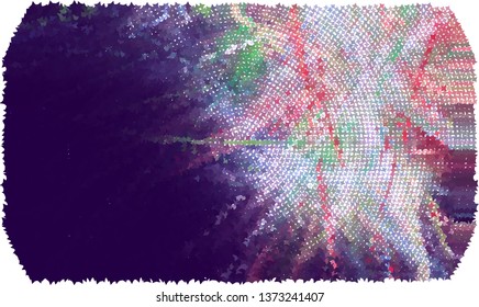 Abstract background with stars. Halftone effect. Vector clip art