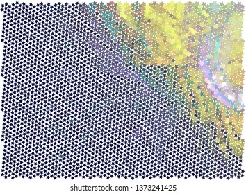 Abstract background with stars. Halftone effect. Vector clip art