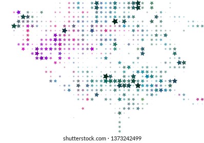 Abstract background with stars. Halftone effect. Vector clip art