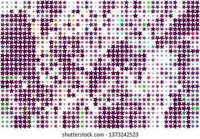 Abstract background with stars. Halftone effect. Vector clip art
