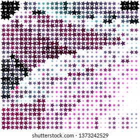 Abstract background with stars. Halftone effect. Vector clip art