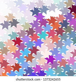 Abstract background with stars. Halftone effect. Vector clip art